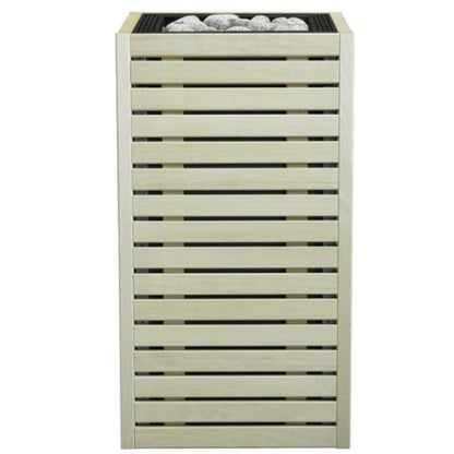 HUUM CORE Series Sauna Heater – Aspen Wood Exterior, Up to 10.5kW (Black & Silver)