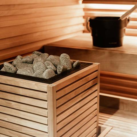 HUUM CORE Series Sauna Heater – Thermo‑Aspen Wood Exterior, Up to 10.5kW