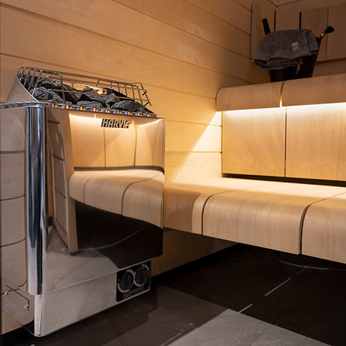 Harvia KIP45B - KIP Series 4.5kW Electric Sauna Heater with Built-In Controls