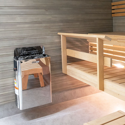 Harvia The Wall SWS80 Sauna Heater – 8kW Stainless Steel Wall Series for Home Saunas