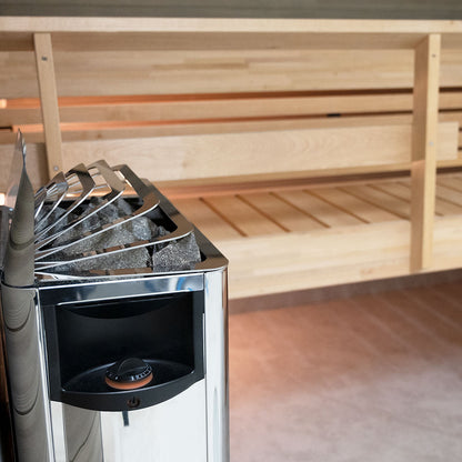 Harvia The Wall SWS80 Sauna Heater – 8kW Stainless Steel Wall Series for Home Saunas