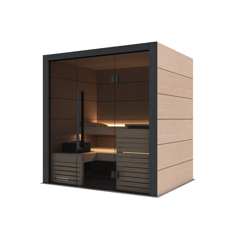 Harvia Fuji Onyx Trim & Oak Hardwood, 2–5 Person - Indoor Traditional Sauna