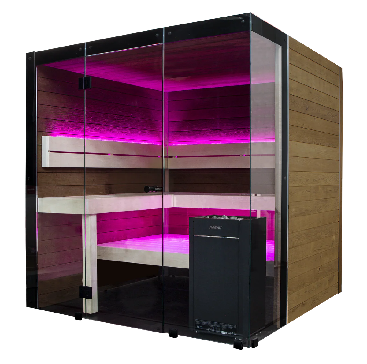 Harvia Block Rustic Adler, 2–6 Person - Indoor Traditional Sauna