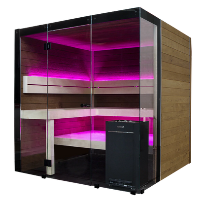 Harvia Block Rustic Adler, 2–6 Person - Indoor Traditional Sauna