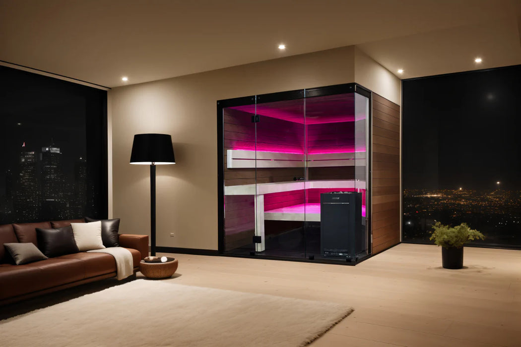 Harvia Block Rustic Adler, 2–6 Person - Indoor Traditional Sauna