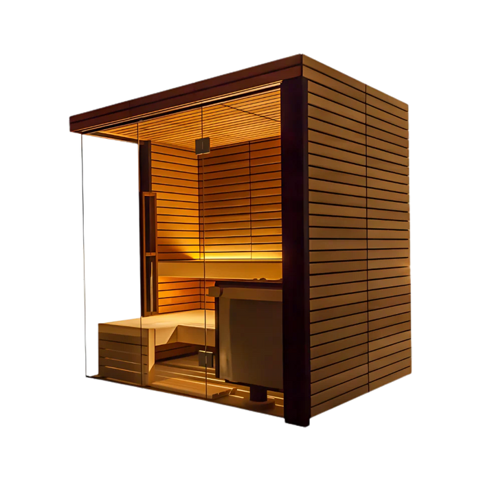 Harvia Lindea View Thermo-Lime Wood, 2–6 Person - Indoor Traditional Sauna
