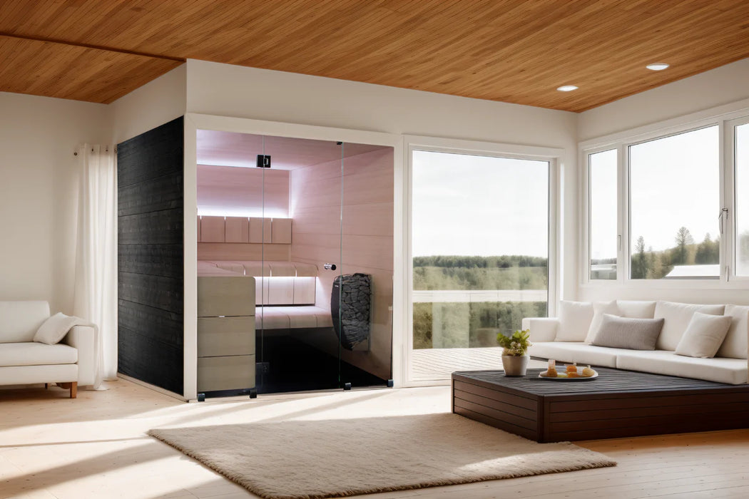 Harvia Ventura Black Stained Spruce, 2–6 Person - Indoor Traditional Sauna