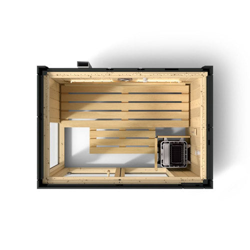 Kohler C1 Indoor Traditional Sauna – Graphite Grey (Up to 5 Person Capacity)