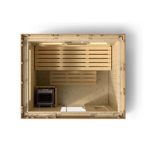 Kohler C2 Traditional OUTDOOR Sauna Kit – Douglas Fir, 6‑Person Capacity