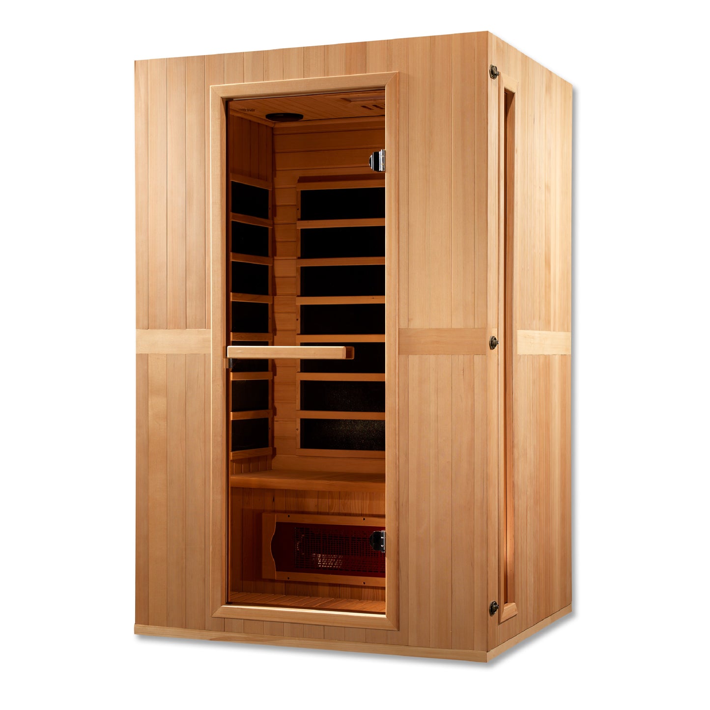 MAXXUS "Serenity" Dual Tech Low EMF FAR Infrared Indoor Sauna | MX-LS2-01 | 2 Person | Canadian Hemlock Wood | Home Spa