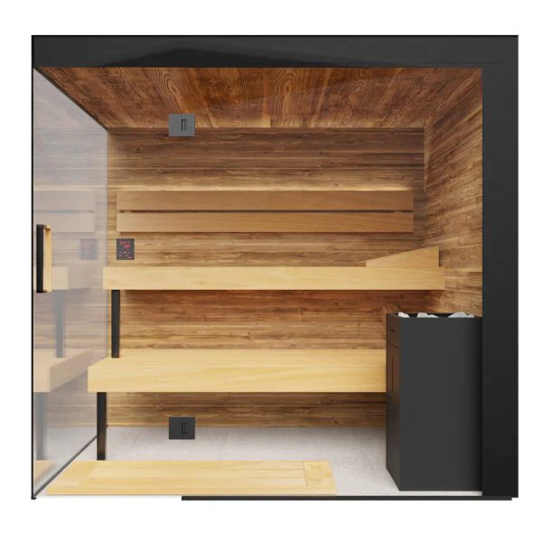 Thermasol Lumaria Glass, 2–6 Person - Indoor Traditional Sauna