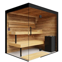 Thermasol Lumaria Glass, 2–6 Person - Indoor Traditional Sauna