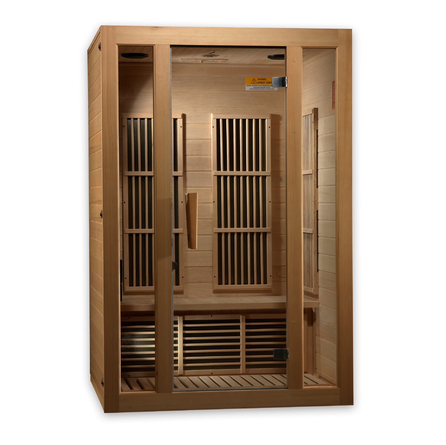Maxxus "Seattle" Near Zero EMF FAR Infrared Indoor Sauna | MX-J206-01-ZF | 2 Person | Natural Canadian Hemlock | Home Spa