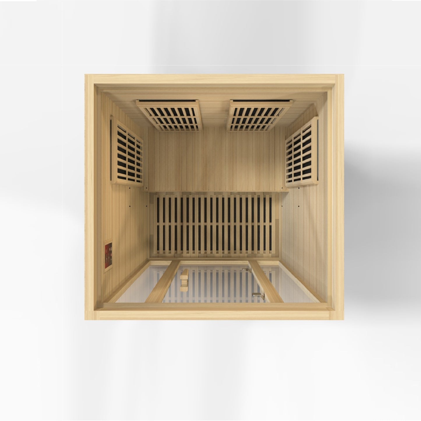 Maxxus "Seattle" Near Zero EMF FAR Infrared Indoor Sauna | MX-J206-01-ZF | 2 Person | Natural Canadian Hemlock | Home Spa