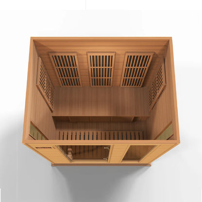 MAXXUS "Montilemar Edition" Near Zero EMF FAR Infrared Indoor Sauna | MX-K306-01-ZF CED | 3 Person | Canadian Red Cedar | Home Spa