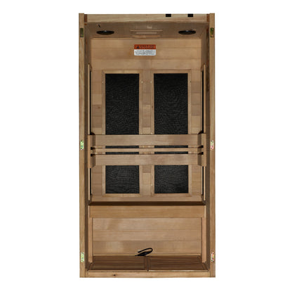 *New 2026 Model* Dynamic "Veneto" Ultra Low EMF FAR Indoor Infrared Sauna | DYN-6115-05 Elite | 1-2 Person | Natural Hemlock Wood | Home Spa