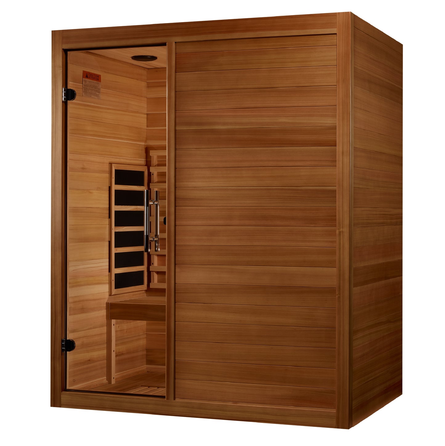 PRE-ORDER AUGUST 2026: Maxxus "S-Line" Full Spectrum Near Zero EMF Indoor Infrared Sauna | MX-S306-01-FS-PC | 3 Person | Natural Hemlock Wood | Home Spa