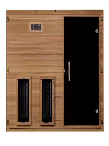PRE-ORDER AUGUST 2026: Maxxus "S-Line" Full Spectrum Near Zero EMF Indoor Infrared Sauna | MX-S306-01-FS-PC | 3 Person | Natural Hemlock Wood | Home Spa