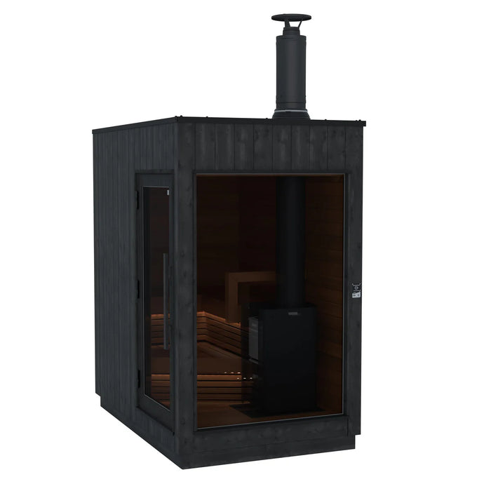Thermasol Nordic Misty Dark Nordic Spruce, 2–6 Person - Outdoor Traditional Sauna