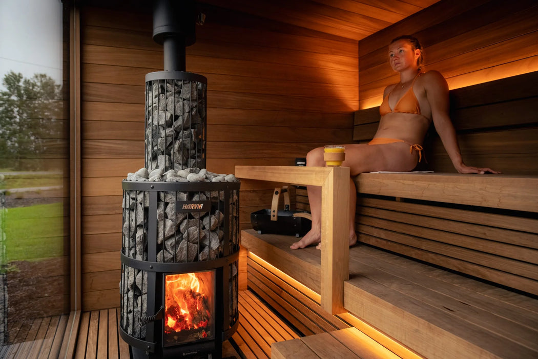 Thermasol Nordic Misty Dark Nordic Spruce, 2–6 Person - Outdoor Traditional Sauna