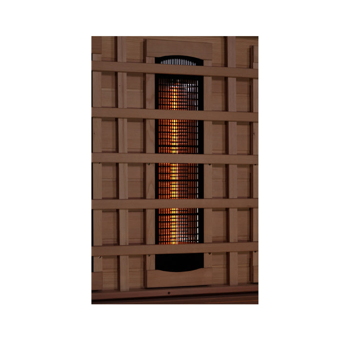 Golden Designs Reserve Edition Full Spectrum Indoor Sauna with Himalayan Salt Bar | GDI-8260-01  | 6 Person | Natural Reforested Canadian Hemlock