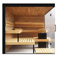 Thermasol Lumaria Glass, 2–6 Person - Indoor Traditional Sauna