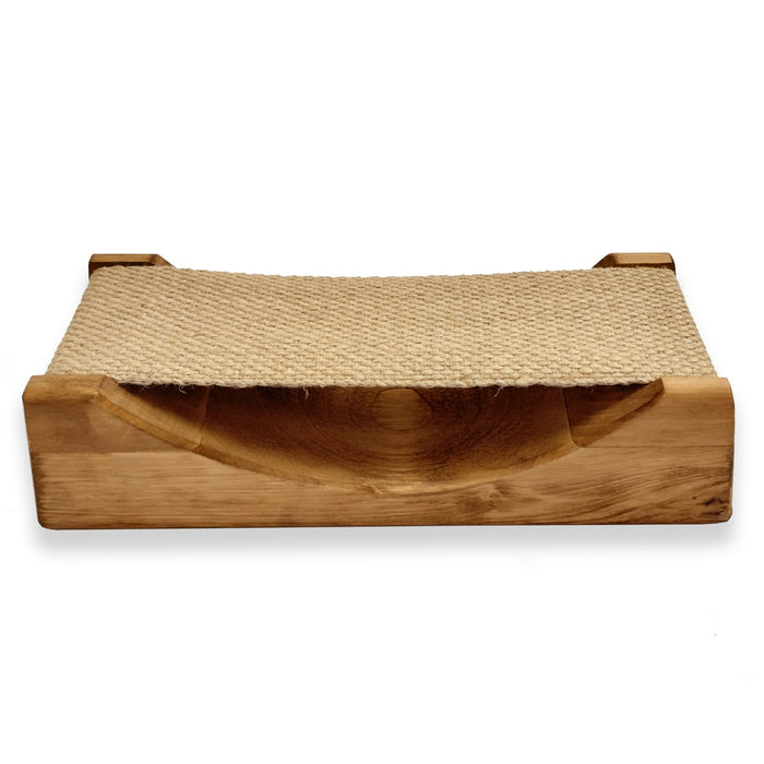 SaunaLife SaunaGear Headrest 1 – Wooden Alder Sauna Headrest with Cloth Neck Support
