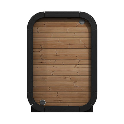SaunaLife CL3G Cube-Series Traditional Outdoor Home Sauna Kit – 2 Person Scandinavian Design with Thermo-Spruce