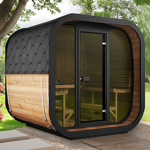 PRE-ORDER JULY 2026:  SaunaLife Model CL7G – Cube-Series Traditional Outdoor Home Sauna Kit, Up to 6 Persons