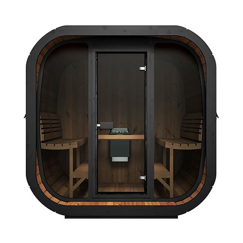 SaunaLife Model CL7G – Cube-Series Traditional Outdoor Home Sauna Kit, Up to 6 Persons