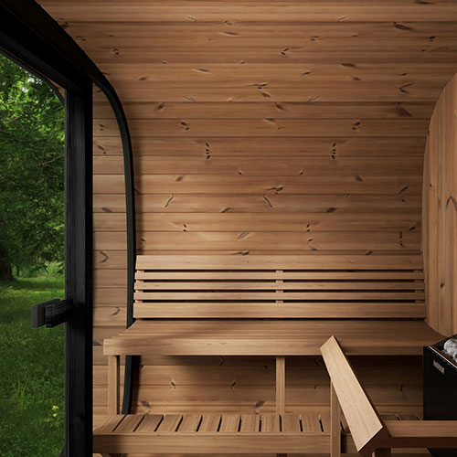 PRE-ORDER JULY 2026:  SaunaLife Model CL7G – Cube-Series Traditional Outdoor Home Sauna Kit, Up to 6 Persons