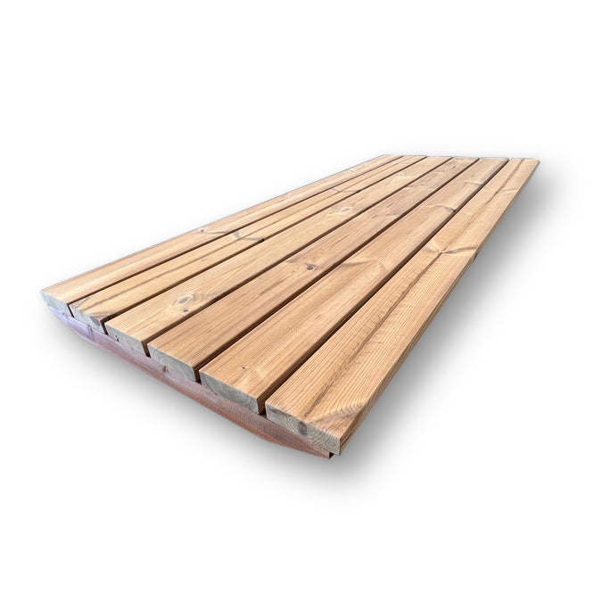 SaunaLife E6 Sauna Barrel Floor – Thermo-Wood, Nordic Thermo-Spruce