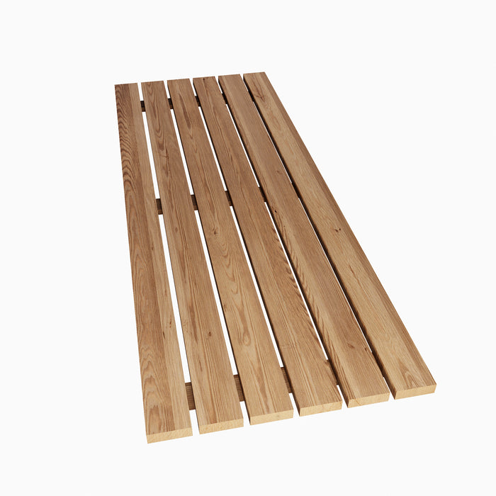 SaunaLife E8 Sauna Barrel Floor – Thermo-Wood, Nordic Thermo-Spruce