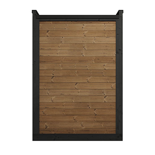 SaunaLife GL4 Outdoor Traditional Sauna Kit – Garden Luxury-Series Cabin with Nordic Thermo-Spruce, LED Lighting & Full Glass Front