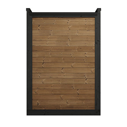 SaunaLife GL4 Outdoor Traditional Sauna Kit – Garden Luxury-Series Cabin with Nordic Thermo-Spruce, LED Lighting & Full Glass Front