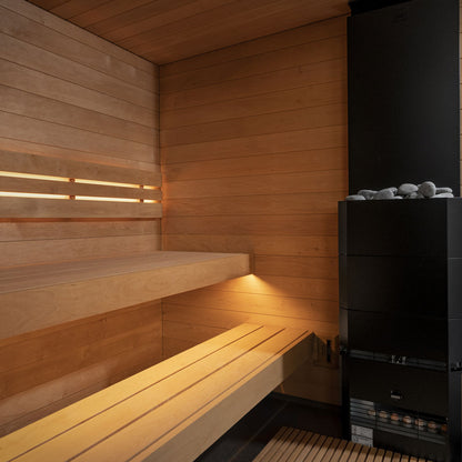 SaunaLife Model G6 Garden-Series Outdoor Traditional Home Sauna | Fully Assembled | 5 Persons