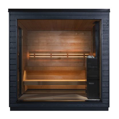 SaunaLife Model G6 Garden-Series Outdoor Traditional Home Sauna | Fully Assembled | 5 Persons