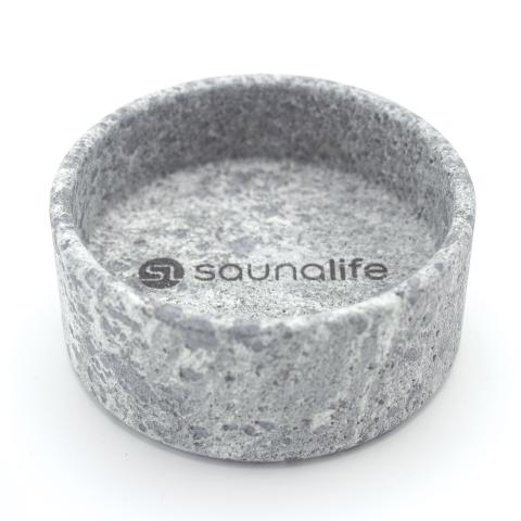 SaunaLife Coaster – Engraved Logo, Finnish Carelian Soapstone