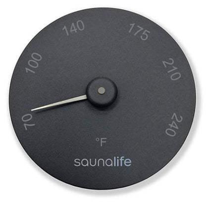 SaunaLife SaunaGear Fahrenheit Thermometer – Round, White