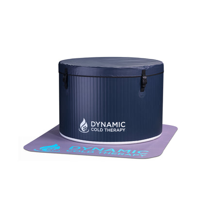 Sauna and Plunge Direct-Dynamic Inflatable Cold Tub (Model: DCT-IR-040)Portable and easy to set up
Durable, puncture-resistant PVC
Spacious (40” W x 28” H) for comfortable sessions
Insulated to maintain temperature
Includes anti-slip mat, manual pump, and carry bag
1-year warranty for quality assurance