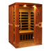 Sauna and Plunge Direct- Golden Design Inc. DYN-6210-01 Dynamic Low EMF Far Infrared Sauna, Venice Edition
2-person capacity
Exterior dimensions: 50" x 42" x 77" (roof overhang: +4.2")
Interior dimensions: 43" x 37" x 70"
Bluetooth, 2 dynamic speakers (no radio included)
LED control panels (interior and exterior)
Natural hemlock wood
Electrical: 120V/15amp
Clasp-together assembly
6 carbon low EMF heat emitters
Tempered glass door
Interior chromotherapy lighting (red light feature starting in 2024)
Roof vent