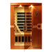 Sauna and Plunge Direct- Golden Design Inc. DYN-6210-01 Dynamic Low EMF Far Infrared Sauna, Venice Edition
2-person capacity
Exterior dimensions: 50" x 42" x 77" (roof overhang: +4.2")
Interior dimensions: 43" x 37" x 70"
Bluetooth, 2 dynamic speakers (no radio included)
LED control panels (interior and exterior)
Natural hemlock wood
Electrical: 120V/15amp
Clasp-together assembly
6 carbon low EMF heat emitters
Tempered glass door
Interior chromotherapy lighting (red light feature starting in 2024)
Roof vent