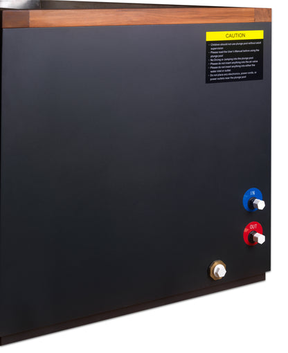 Dynamic Cold Therapy "CUBOID" 304 Stainless Steel Cold Plunge - DCT-S-050-NS-34 | Outdoor/Indoor Use | WiFi-Enabled Chiller Optional