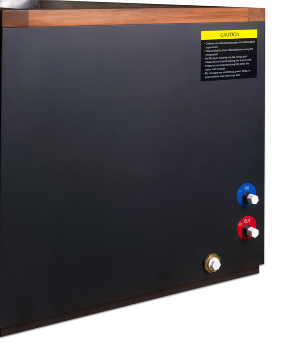 Dynamic Cold Therapy "CUBOID" 304 Stainless Steel Cold Plunge - DCT-S-050-NS-34 | Outdoor/Indoor Use | WiFi-Enabled Chiller Optional