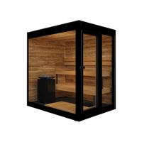 Thermasol Vera Glass, 2–3 Person - Outdoor Traditional Sauna