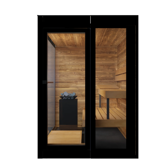 Thermasol Vera Glass, 2–3 Person - Outdoor Traditional Sauna
