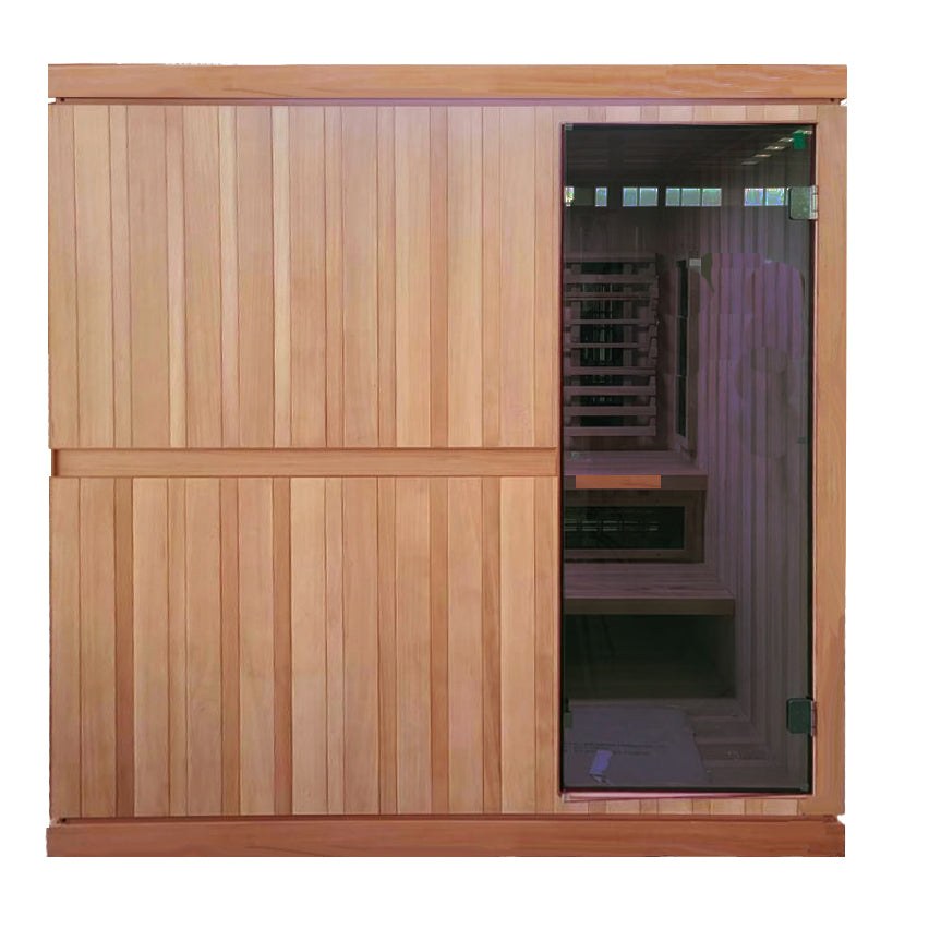 PRE-ORDER AUGUST 2026:  Finnmark FD-5 Trinity XL Hybrid Infra-Steam Indoor Sauna – 4 Person Home Sauna with Infrared, Steam & Red Light Therapy