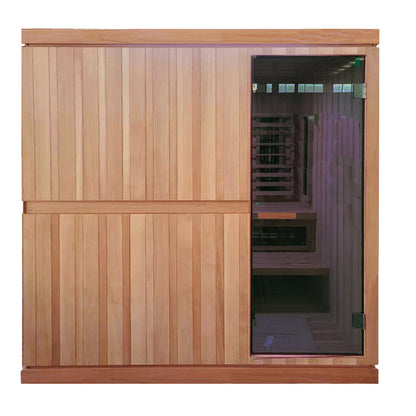 PRE-ORDER AUGUST 2026:  Finnmark FD-5 Trinity XL Hybrid Infra-Steam Indoor Sauna – 4 Person Home Sauna with Infrared, Steam & Red Light Therapy