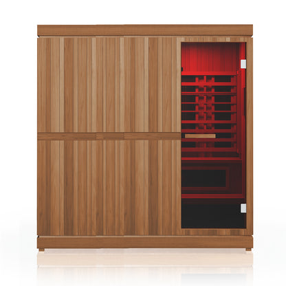 PRE-ORDER AUGUST 2026:  Finnmark FD-5 Trinity XL Hybrid Infra-Steam Indoor Sauna – 4 Person Home Sauna with Infrared, Steam & Red Light Therapy