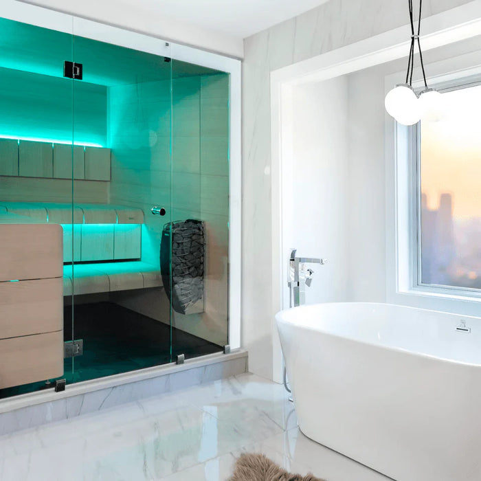 Harvia Ventura Black Stained Spruce, 2–6 Person - Indoor Traditional Sauna